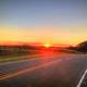 Sunset on the country road in Southern Wisconsin