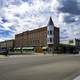 Dramatic Clouds over the Street Corner in Brodhead, Wisconsin