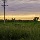 Power Lines and Dusk Landscape at Sugar River State Trail