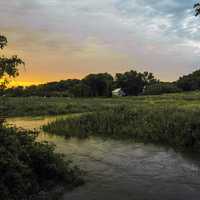 Sugar River Sunset Landscape