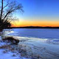 Sunset over the Ice