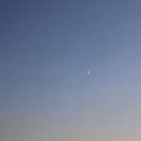 Moon in clear sky
