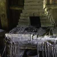 Tools on the Forge at the Blacksmith