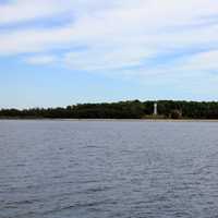 Far view of the shore on Washington Island, Wisconsin