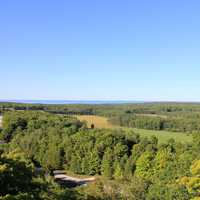 View from tower on Washington Island, Wisconsin