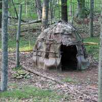 Woodland Indian Dwelling at Whitefish Dunes State Park, Wisconsin