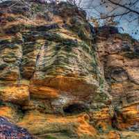 Another face of the rock at Wildcat Mountain State Park, Wisconsin