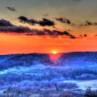 Artistic Sunset at Wildcat Mountain State Park, Wisconsin