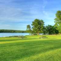 Landscape at Willow River at Willow River State Park, Wisconsin