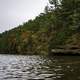 Autumn Leaves and Foilage on the shoreline at Wisconsin Dells