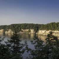 Cambrian Overlook bluffs at Wisconsin Dells