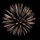 Exploding fireworks with ball pattern