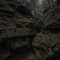 On the Walkway to Witches Gulch at Wisconsin Dells