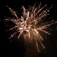 Orange explosion fireworks