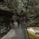 People on the Trail to Witches Gulch at Wisconsin Dells