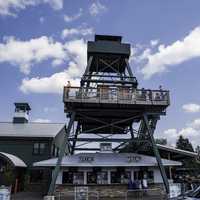 Sky Behind the Zipline Tower at Wisconsin Dells