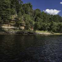 Wisconsin River Shoreline Landscape