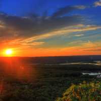 Sunset at Wyalusing at Wyalusing State Park, Wisconsin