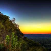 Cliffs at Dusk at Wyalusing State Park, Wisconsin