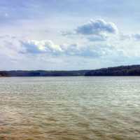 Across Yellowstone Lake at Yellowstone Lake State Park, Wisconsin