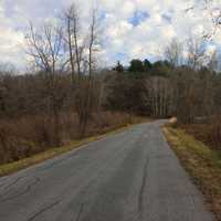 Sky on Road at Yellowstone Lake State Park, Wisconsin