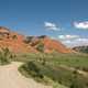 Gravel Roadway landscape in Bridger Teton National Park