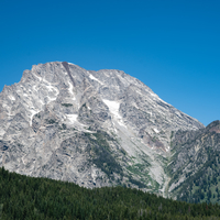 Blank face of a mountain