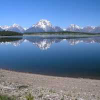 Jackson Lake Landscape in Grand Teton National Park, Wyoming