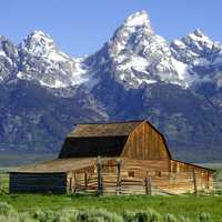 John Moulton Barn and Teton Range in Grand Teton National Park, Wyoming