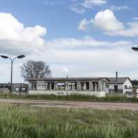 Building on the Wyoming-Nebraska border in Pine Bluffs, Wyoming