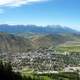 Overview of the town of Jackson, Wyoming from Snow King Resort