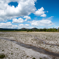 Streams flowing from the Geyser Basin