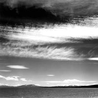 Black and White Photo at Yellowstone Lake, Wyoming