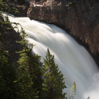 Close Up of upper Yellowstone Falls