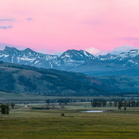 Sunset in Lamar Valley