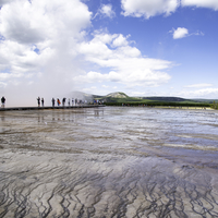 Geyser Plains and Mud Flats landscape