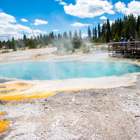 Large Hot Spring basin landscape