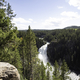 Overview of the landscape of Upper Yellowstone Falls