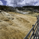 Panoramic view of Mammoth Springs