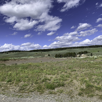 Rolling hills landscape in the distance