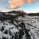 Snowy landscape at Gardiner River in early spring