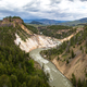Views of Yellowstone River from Calcite Springs Overlook