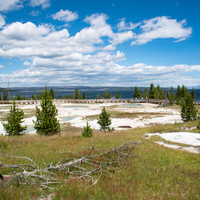 Yellowstone Lake and Geyser Basin