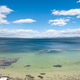 Yellowstone Lake Landscape under the skies