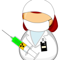 Nuclear Medicine Worker Vector Clipart