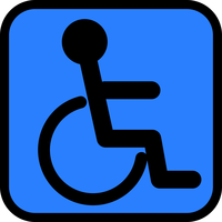 Accesibility sign vector clipart