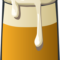 Ale Dripping with foam vector clipart