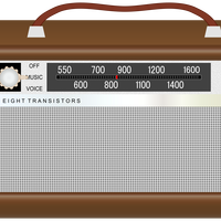 Antique Radio Vector Art