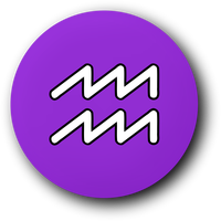 Aquarius symbol Vector Clipart