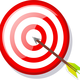 Arrow and target Vector Clipart